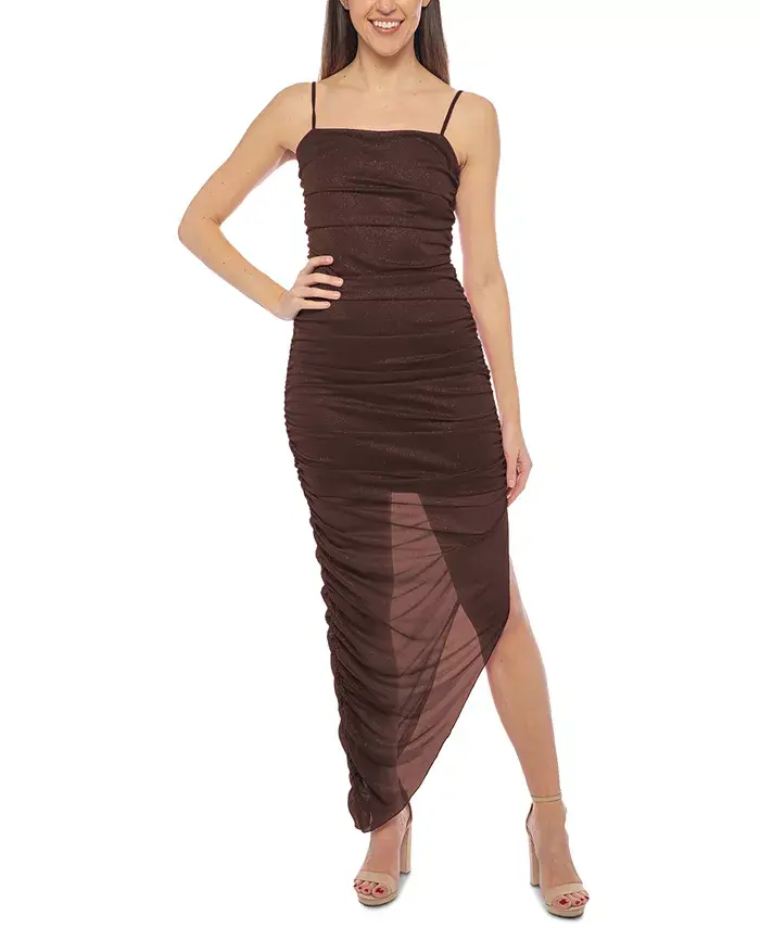 Платье-футляр с асимметричным подолом и блестками для подростков Jump, коричневый
Платье-футляр с асимметричным подолом и блестками для подростков Jump, коричневый