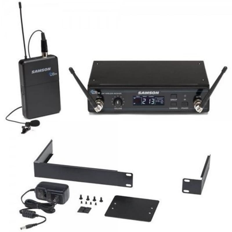 Беспроводная петличная микрофонная система Samson Concert 99 Frequency-Agile UHF Wireless Lavalier Mic Presentation System - K Band (470–494 MHz)
Беспроводная петличная микрофонная система Samson Concert 99 Frequency-Agile UHF Wireless Lavalier Mic Presentation System - K Band (470–494 MHz)