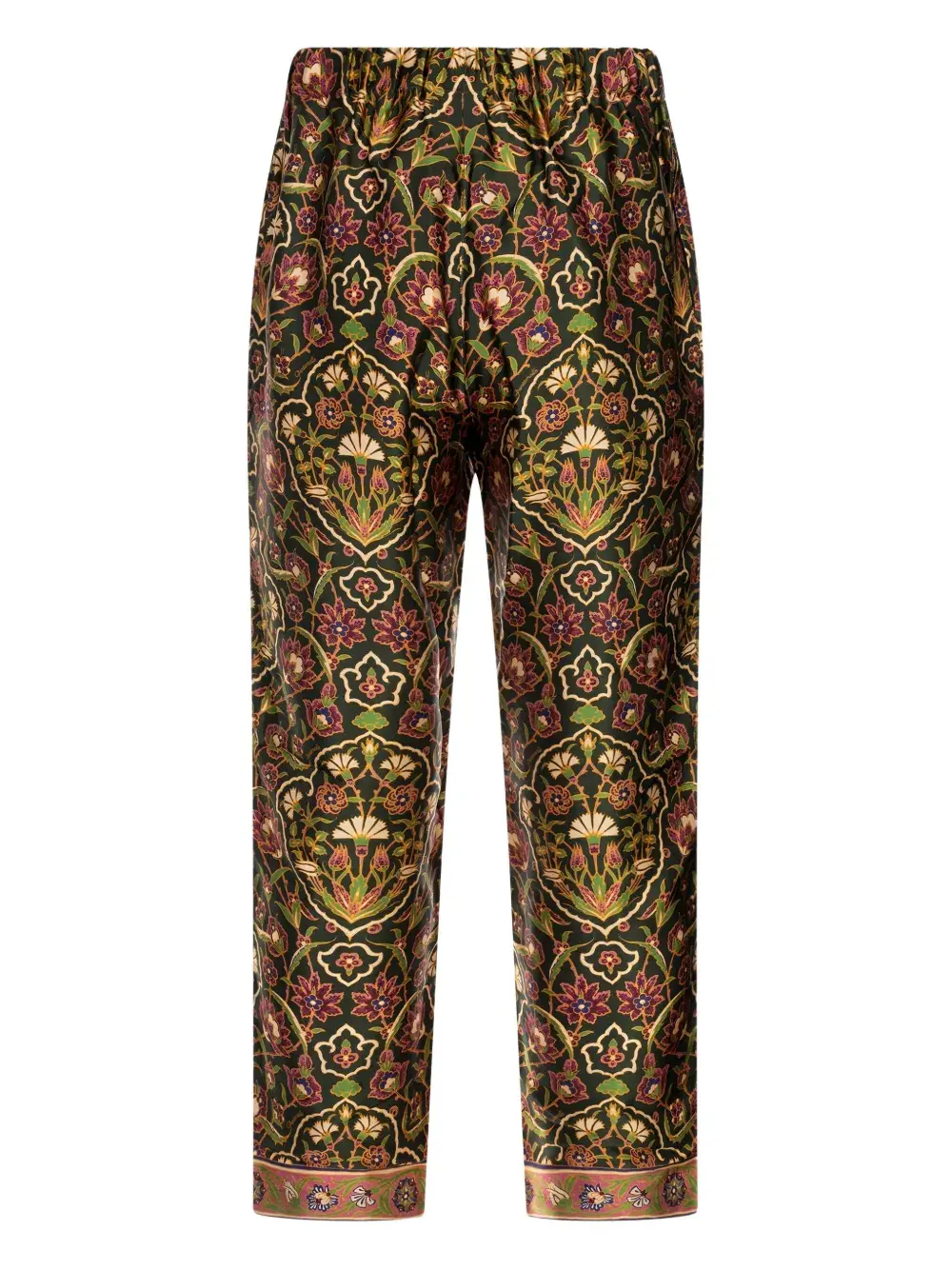 Брюки с цветочным принтом и эластичным поясом PANTAMOLLE, зеленый
Брюки с цветочным принтом и эластичным поясом PANTAMOLLE, зеленый