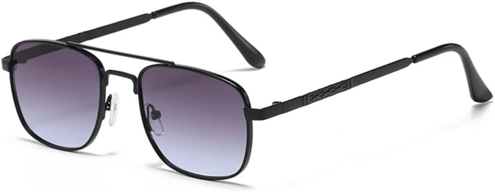 Солнцезащитные очки с защитой от УФ-излучения UV400 | Большая металлическая оправа с двойным мостиком и градиентными линзами | Для женщин и мужчин, для занятий спортом на открытом воздухе и вождения DSVIGF, Black-gray
Солнцезащитные очки с защитой от УФ-излучения UV400 | Большая металлическая оправа с двойным мостиком и градиентными линзами | Для женщин и мужчин, для занятий спортом на открытом воздухе и вождения DSVIGF, Black-gray