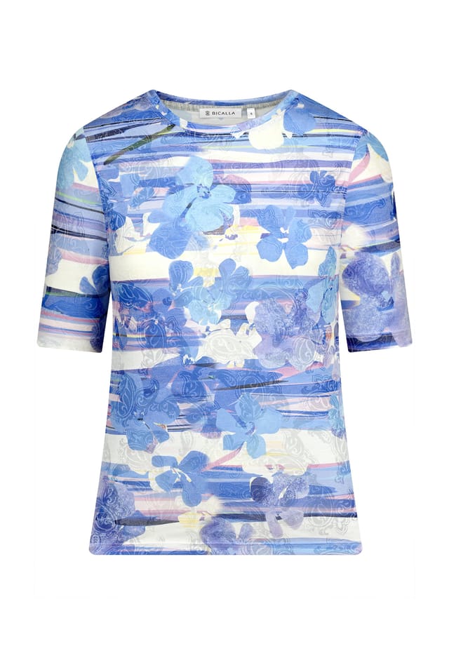 Рубашка с орнаментом и цветами в светло-голубом/белом цвете Bicalla, мультиколор
Рубашка с орнаментом и цветами в светло-голубом/белом цвете Bicalla, мультиколор