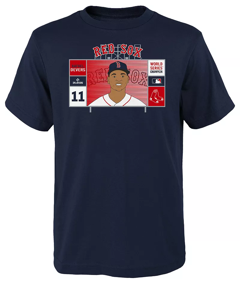 Одежда команды MLB Youth Boston Red Sox Rafael Devers Темно-синяя футболка Jumbotron MLB Team Apparel
Одежда команды MLB Youth Boston Red Sox Rafael Devers Темно-синяя футболка Jumbotron MLB Team Apparel