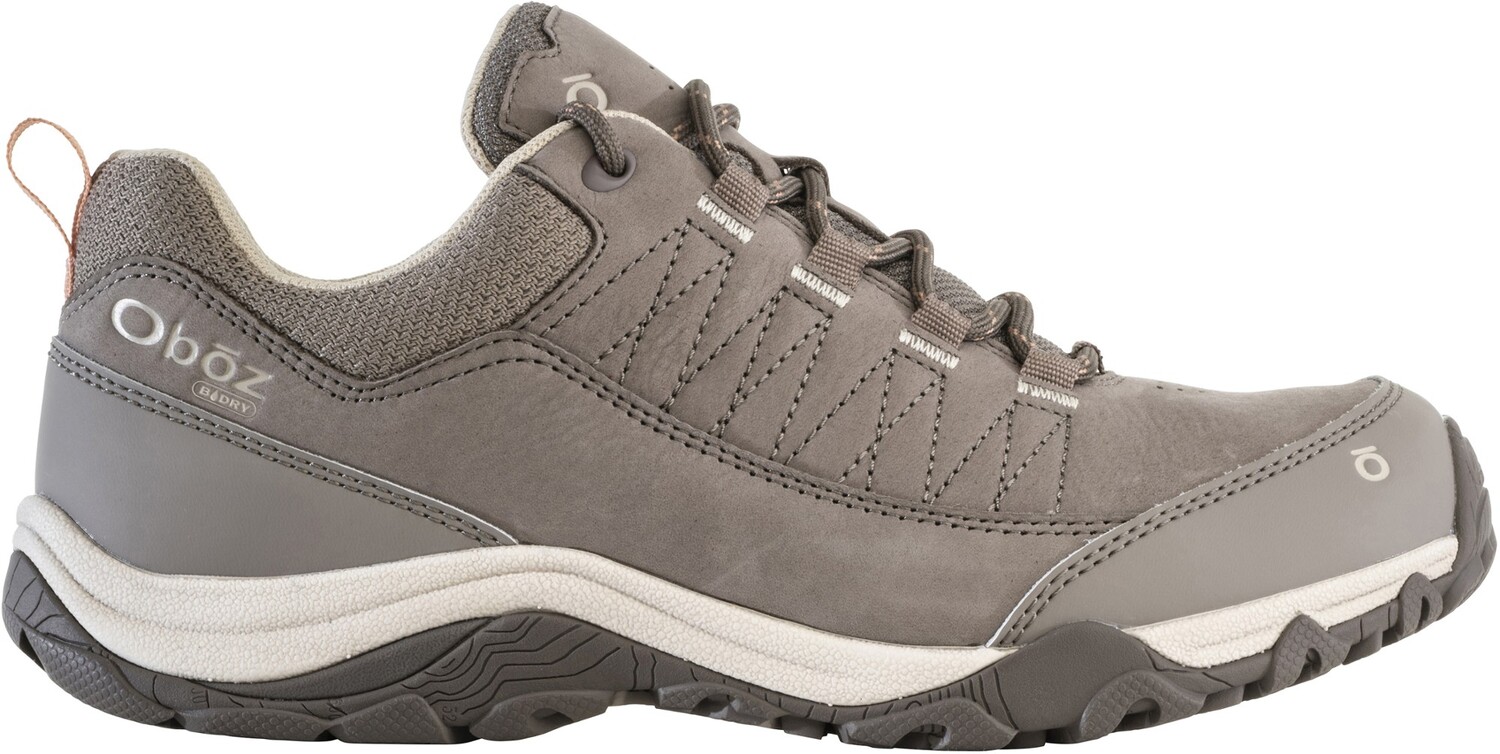 Низкие водонепроницаемые походные женские ботинки Oboz Ousel, серый