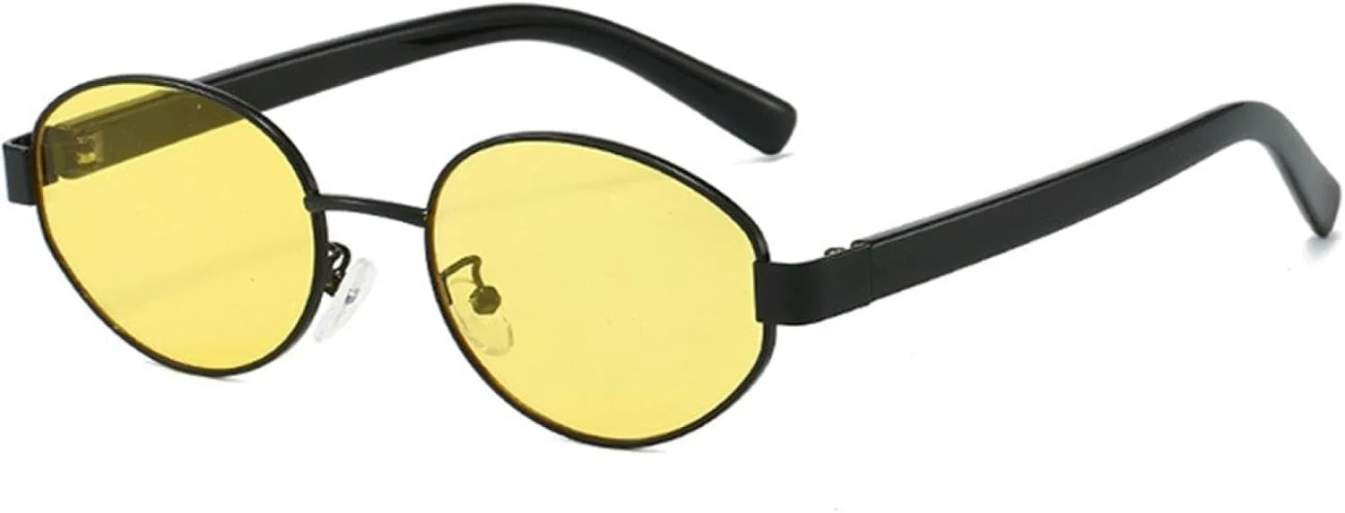 Женские солнцезащитные очки в маленькой металлической оправе овальной формы, винтажный стиль, круглые, металл, защита от УФ-излучения UV400 VFDHN, Black Yellow
Женские солнцезащитные очки в маленькой металлической оправе овальной формы, винтажный стиль, круглые, металл, защита от УФ-излучения UV400 VFDHN, Black Yellow