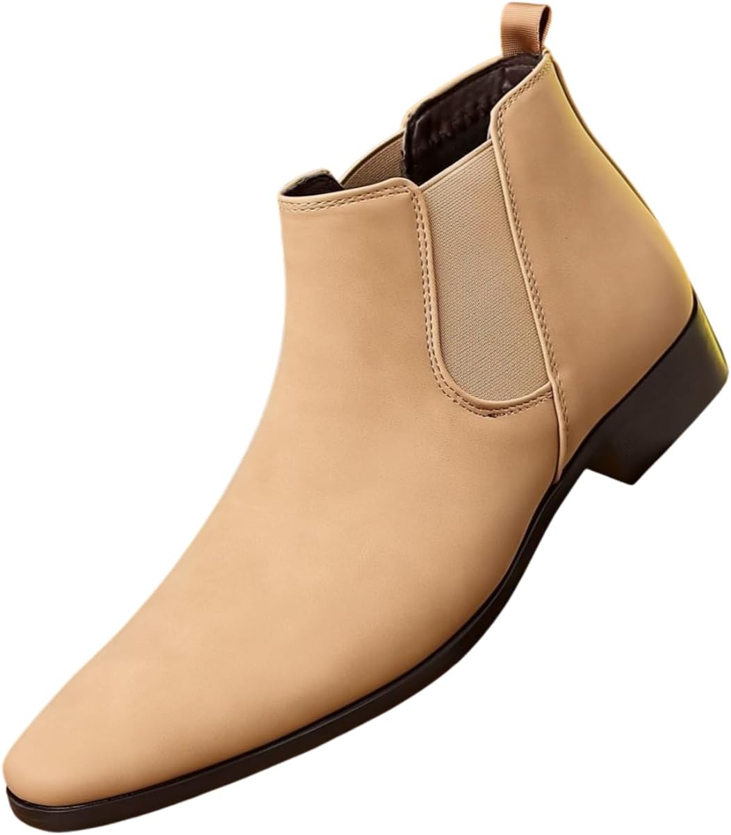 Мужские ботинки челси Santimon, классические матовые кожаные слипоны, ботильоны для повседневной носки и деловых встреч, бежевый
Мужские ботинки челси Santimon, классические матовые кожаные слипоны, ботильоны для повседневной носки и деловых встреч, бежевый