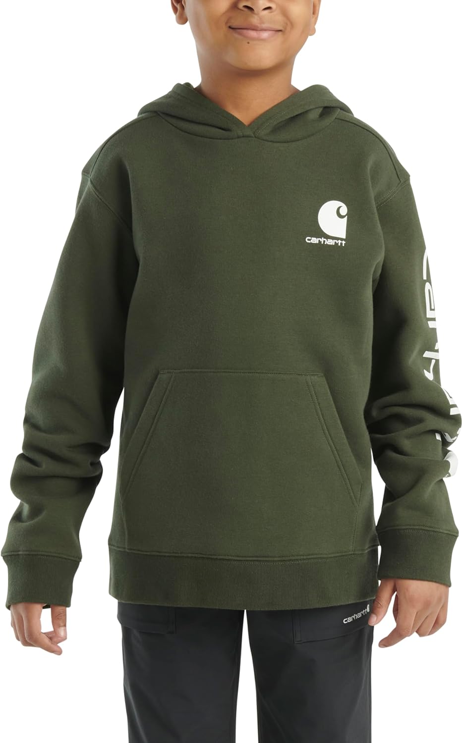 Carhartt мальчиков худи с длинным рукавом, Dark Olive Green
Carhartt мальчиков худи с длинным рукавом, Dark Olive Green