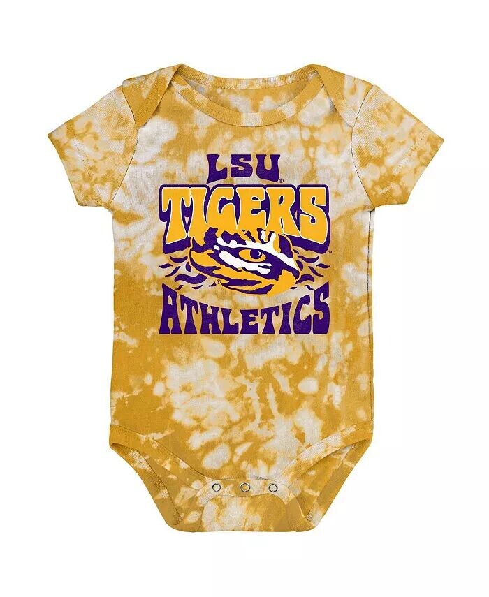 Золотое рваное боди LSU Tigers Lil Rocker Tie-Dye для маленьких мальчиков и девочек Outerstuff, золотой
Золотое рваное боди LSU Tigers Lil Rocker Tie-Dye для маленьких мальчиков и девочек Outerstuff, золотой