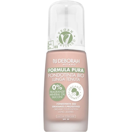 Pure Formula Bio Long Lasting Foundation N.02 бежевый Покрытие и комфорт Deborah
Pure Formula Bio Long Lasting Foundation N.02 бежевый Покрытие и комфорт Deborah
