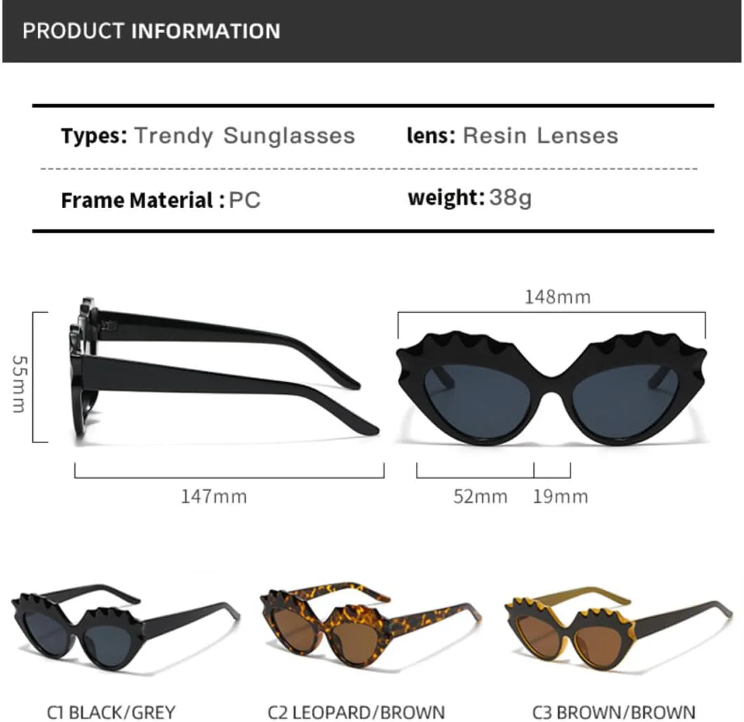 Модные солнцезащитные очки «кошачий глаз» для женщин и мужчин, для активного отдыха, вечеринок и улицы, защита от УФ-излучения UV400 TVTBBVV, White Black Gray
Модные солнцезащитные очки «кошачий глаз» для женщин и мужчин, для активного отдыха, вечеринок и улицы, защита от УФ-излучения UV400 TVTBBVV, White Black Gray