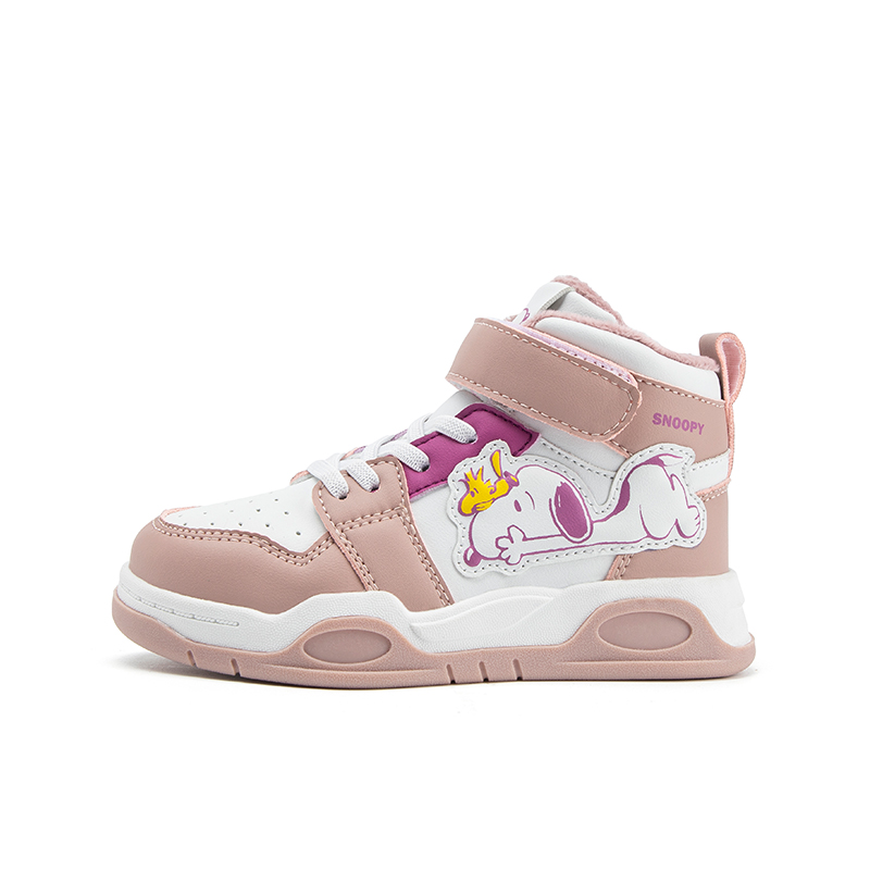Нескользящие и износостойкие теплые высокие детские кроссовки для скейтбординга SNOOPY, белый/розовый
Нескользящие и износостойкие теплые высокие детские кроссовки для скейтбординга SNOOPY, белый/розовый