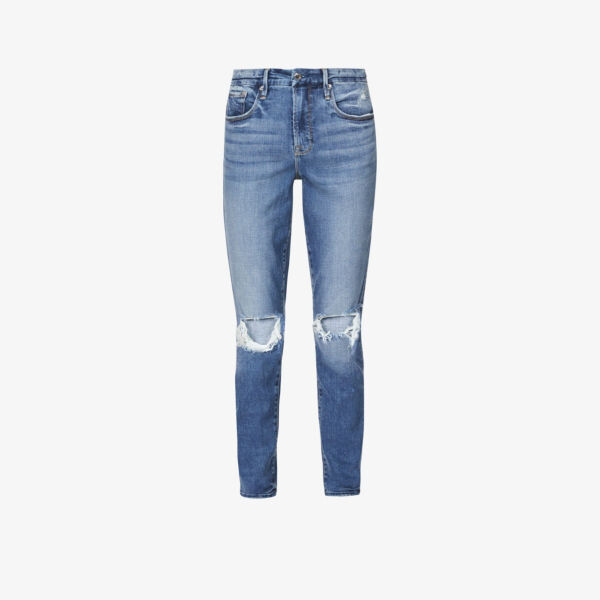 Укороченные джинсы скинни Good Legs из эластичного денима с высокой посадкой Good American, синий
Укороченные джинсы скинни Good Legs из эластичного денима с высокой посадкой Good American, синий