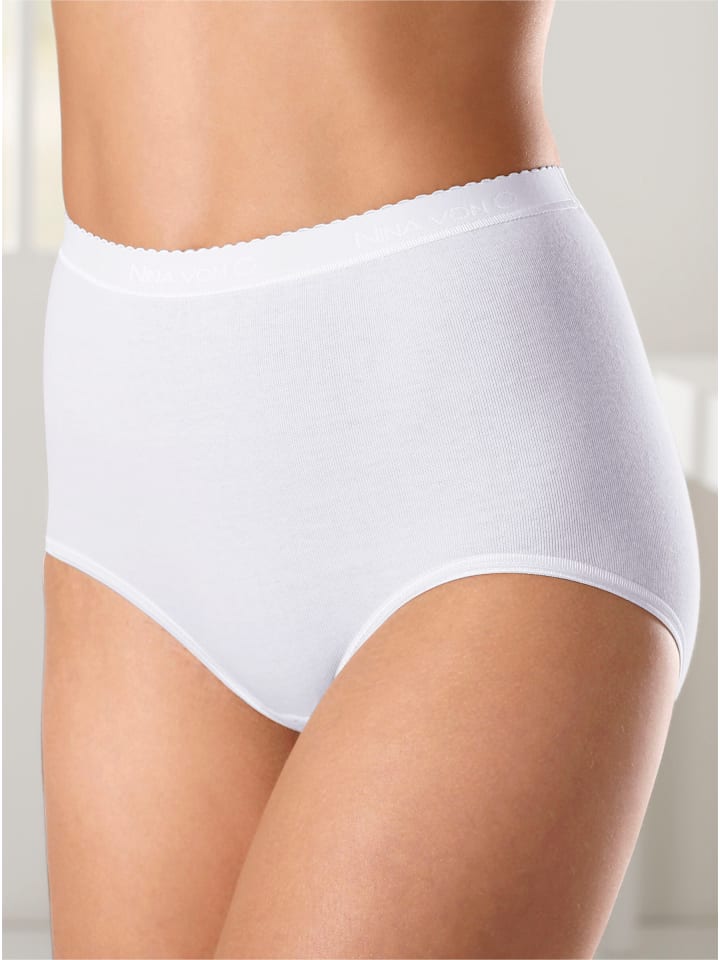 Nina von C. Белые трусы с высокой талией
Nina von C. Белые трусы с высокой талией