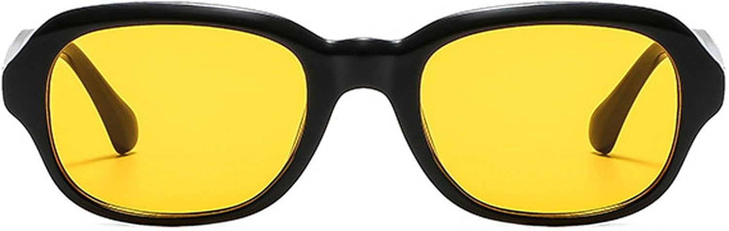 Винтажные овальные солнцезащитные очки для женщин, модные, с коричневыми и желтыми линзами, защита от УФ-излучения UV400, мужские солнцезащитные очки в стиле панк с заклепками mincl, Black Yellow
Винтажные овальные солнцезащитные очки для женщин, модные, с коричневыми и желтыми линзами, защита от УФ-излучения UV400, мужские солнцезащитные очки в стиле панк с заклепками mincl, Black Yellow