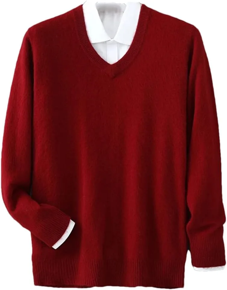 Мужской свитер из кашемировой смеси с V-образным вырезом ERFMFKL
Мужской свитер из кашемировой смеси с V-образным вырезом ERFMFKL