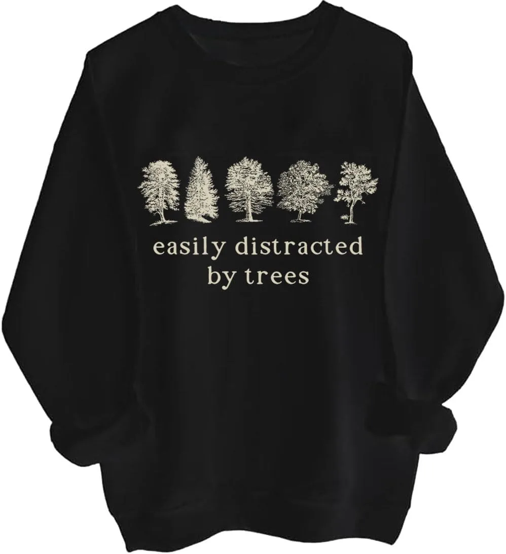 Толстовка с принтом "Easily Distracted by Trees" Czbic
Толстовка с принтом "Easily Distracted by Trees" Czbic