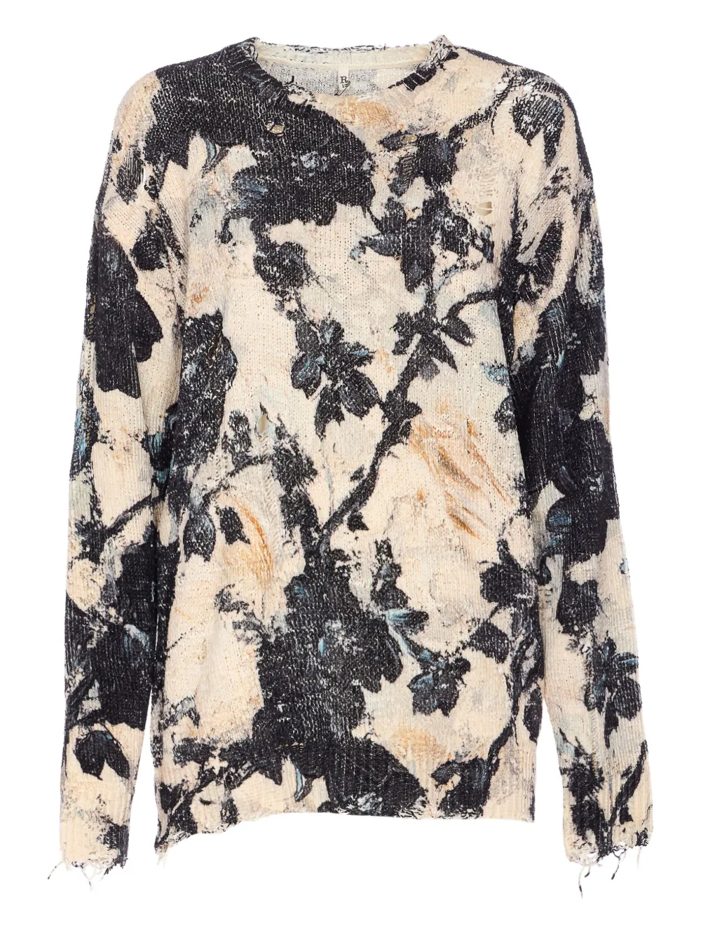 Толстовка с эффектом потертости и цветочным принтом R13, нейтральный
Толстовка с эффектом потертости и цветочным принтом R13, нейтральный