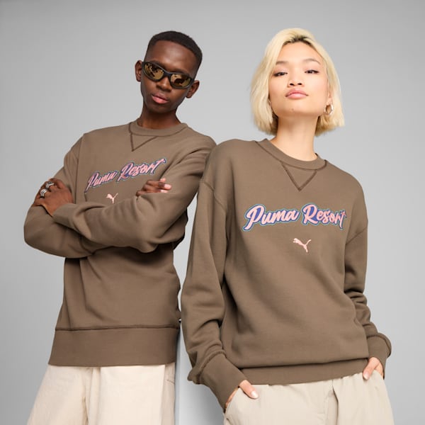 Мужская свободная толстовка с круглым вырезом и графикой Puma Premium Essentials, коричневый
Мужская свободная толстовка с круглым вырезом и графикой Puma Premium Essentials, коричневый