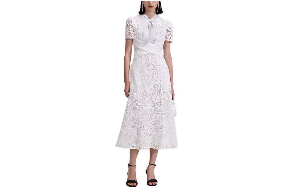 Self-Portrait Короткое платье с короткими рукавами Женское Self-Portrait, Белый
Self-Portrait Короткое платье с короткими рукавами Женское Self-Portrait, Белый