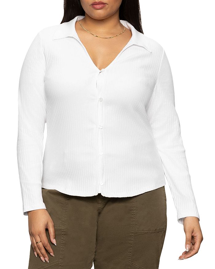 Плюсовая вязаная рубашка Daydreamer Sanctuary, белый
Плюсовая вязаная рубашка Daydreamer Sanctuary, белый