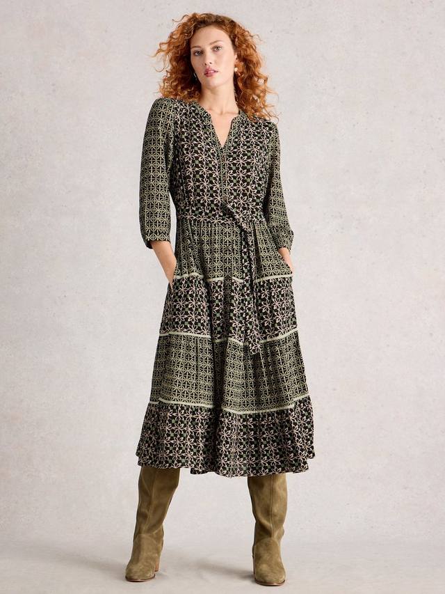 Платье миди Mabel с комбинированным принтом White Stuff, Black/Multi
Платье миди Mabel с комбинированным принтом White Stuff, Black/Multi