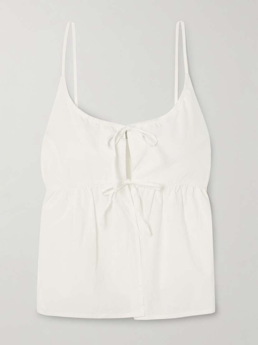 Топ из органического хлопкового поплина с завязками Deiji Studios, белый
Топ из органического хлопкового поплина с завязками Deiji Studios, белый