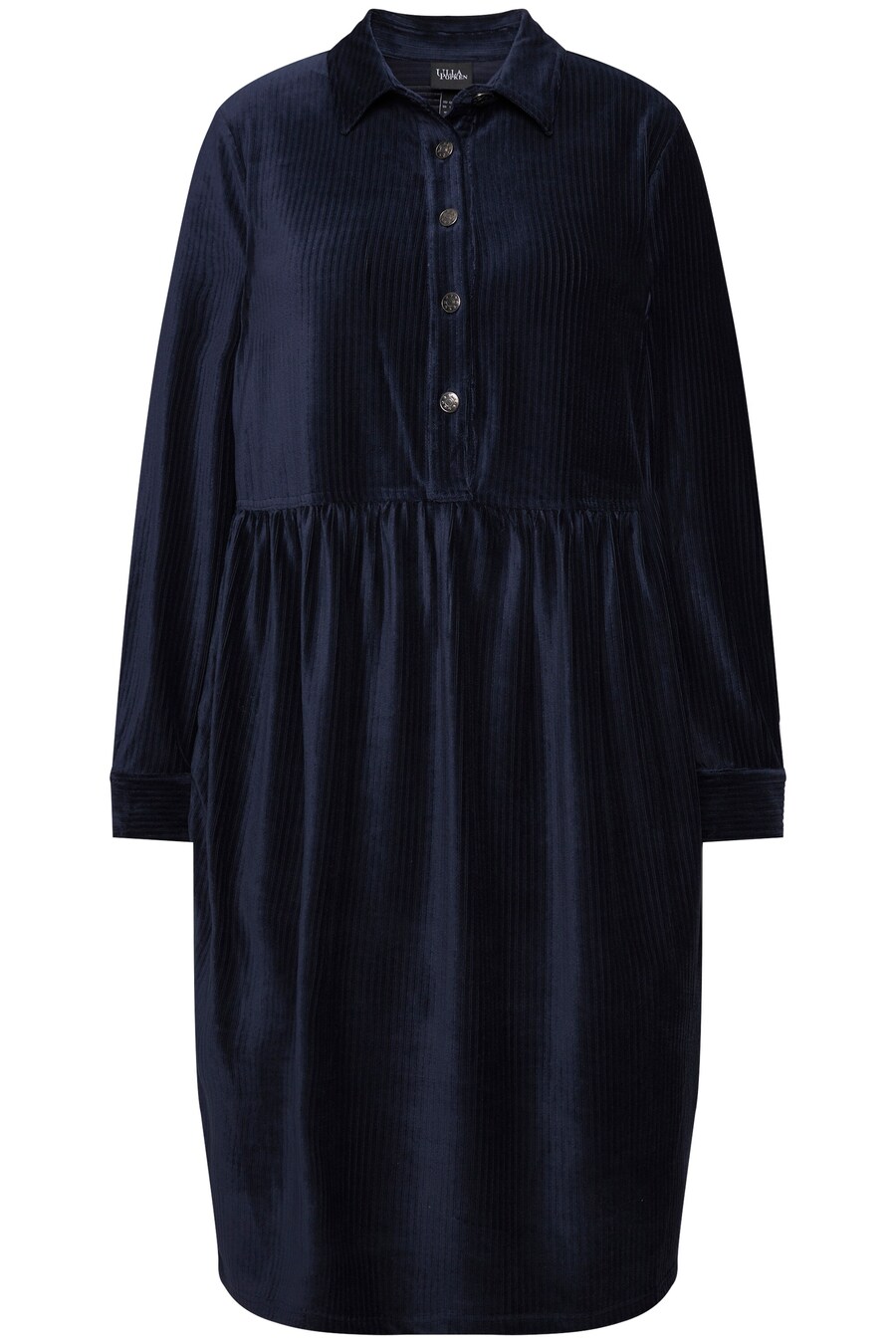 Платье-рубашка Ulla Popken, marine blue 
Платье-рубашка Ulla Popken, marine blue