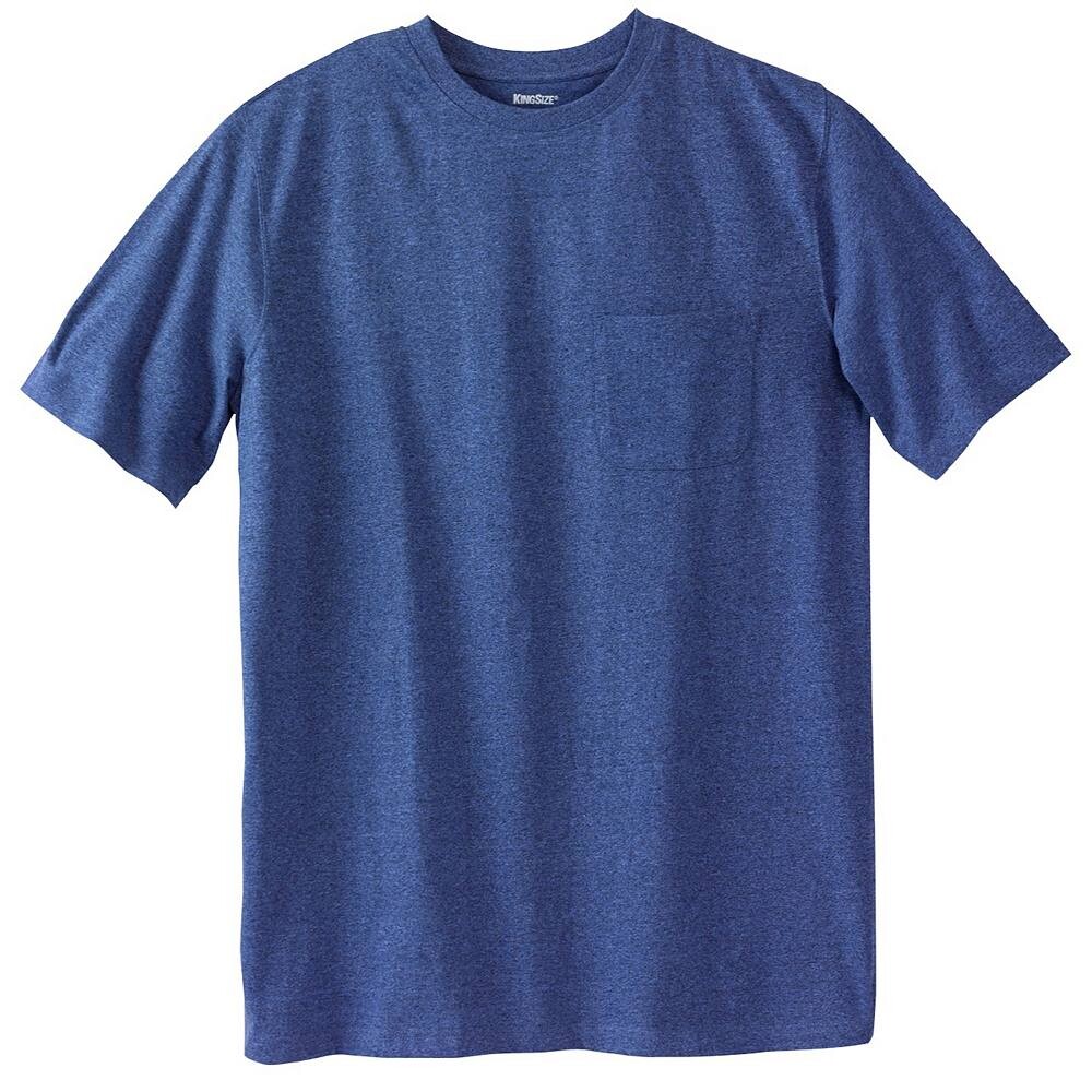 Мужская безусадочная легкая футболка с круглым вырезом Kingsize Big & Tall с круглым вырезом KingSize, цвет Heather Navy
Мужская безусадочная легкая футболка с круглым вырезом Kingsize Big & Tall с круглым вырезом KingSize, цвет Heather Navy