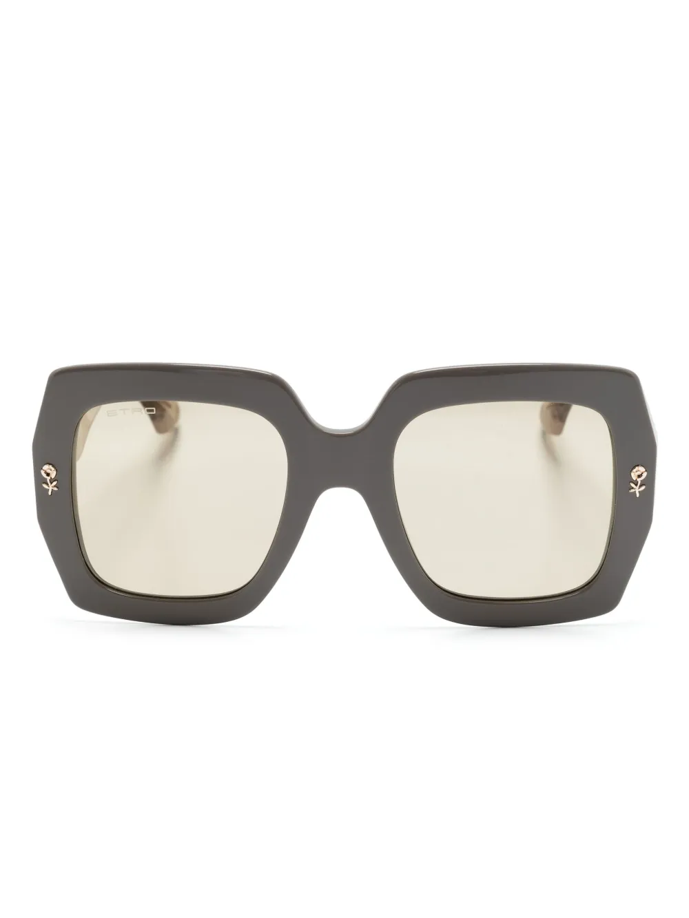 Солнцезащитные очки Etromania в квадратной оправе, серый 
Солнцезащитные очки Etromania в квадратной оправе, серый