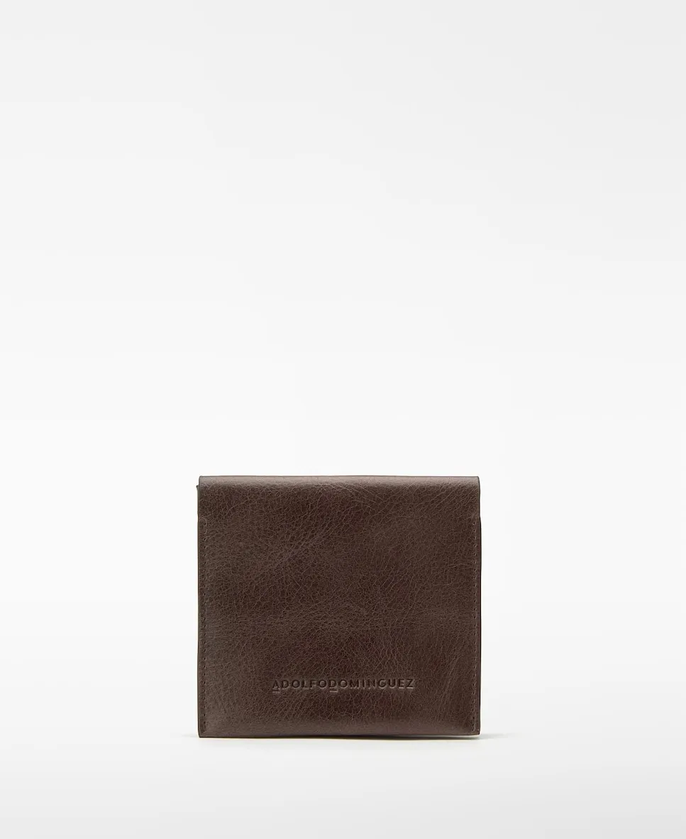 Мужской кожаный складной кошелек Adolfo Dominguez, коричневый
Мужской кожаный складной кошелек Adolfo Dominguez, коричневый