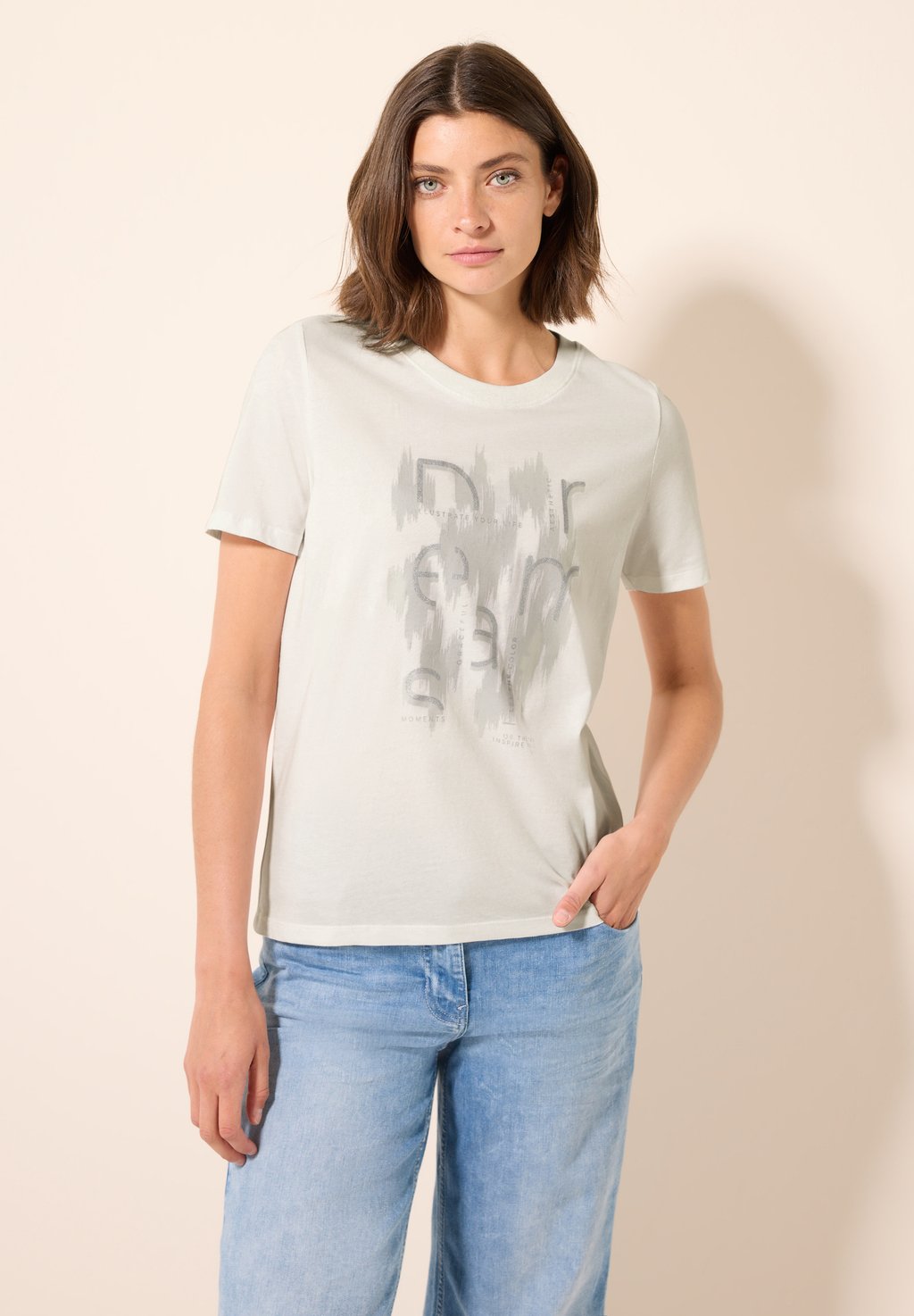 Футболка с принтом MIT FOLIEN Cecil, кремовый
Футболка с принтом MIT FOLIEN Cecil, кремовый