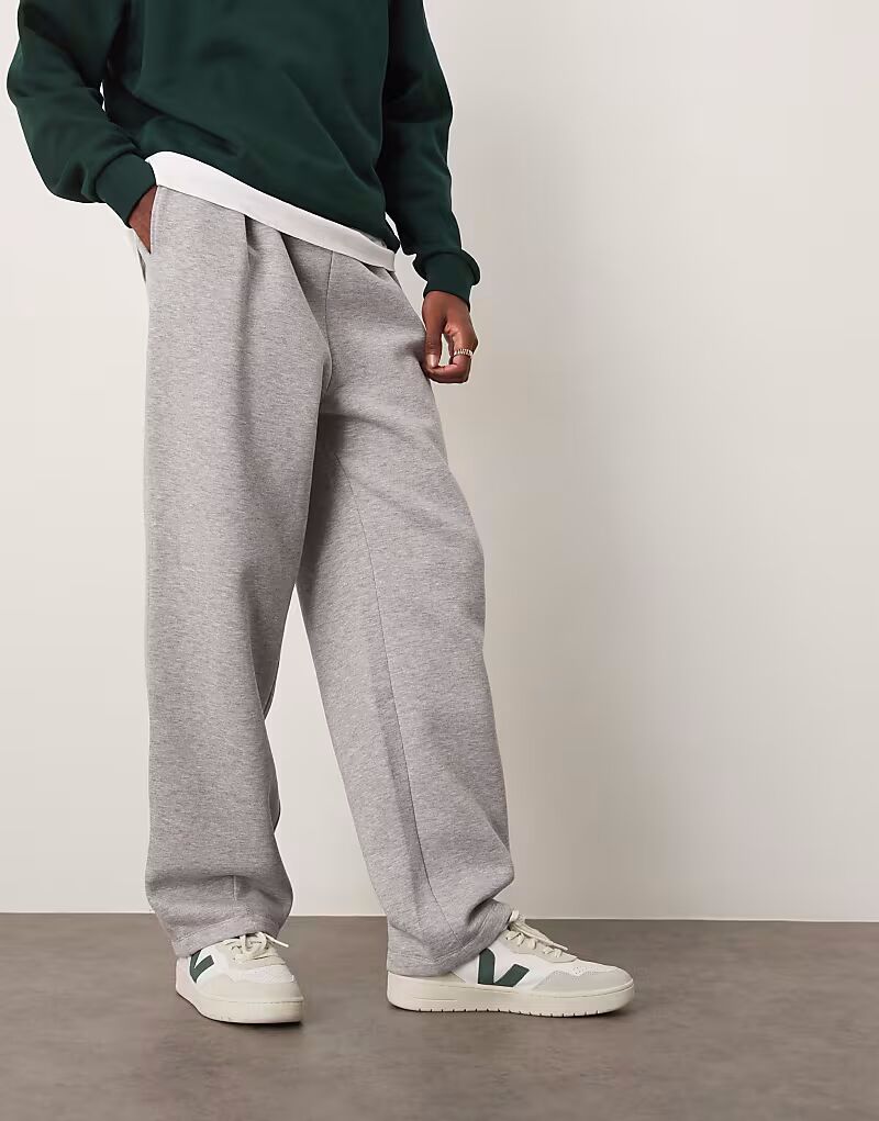 Широкие брюки-джоггеры с защипами и кромкой серого меланжевого цвета от ASOS DESIGN
Широкие брюки-джоггеры с защипами и кромкой серого меланжевого цвета от ASOS DESIGN