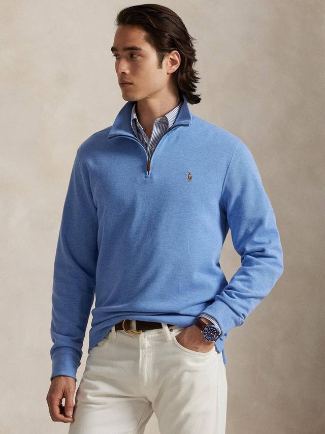 Поло с молнией на четверть Estate Rib джерси топ Ralph Lauren, Cruise Navy
Поло с молнией на четверть Estate Rib джерси топ Ralph Lauren, Cruise Navy