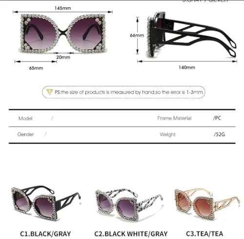 Солнцезащитные очки квадратной формы с градиентным переходом цвета, крупная оправа, стразы, для женщин, летние, защита от УФ-излучения UV400, ретро-стиль MTZJH, C4
Солнцезащитные очки квадратной формы с градиентным переходом цвета, крупная оправа, стразы, для женщин, летние, защита от УФ-излучения UV400, ретро-стиль MTZJH, C4