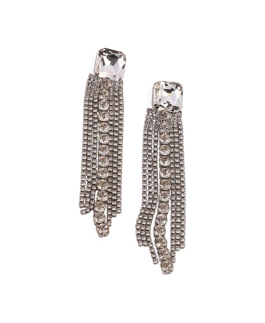 Женские серьги-подвески The Bijou-Quad Drop Earrings - Crystal Silver SOHI, Silver
Женские серьги-подвески The Bijou-Quad Drop Earrings - Crystal Silver SOHI, Silver