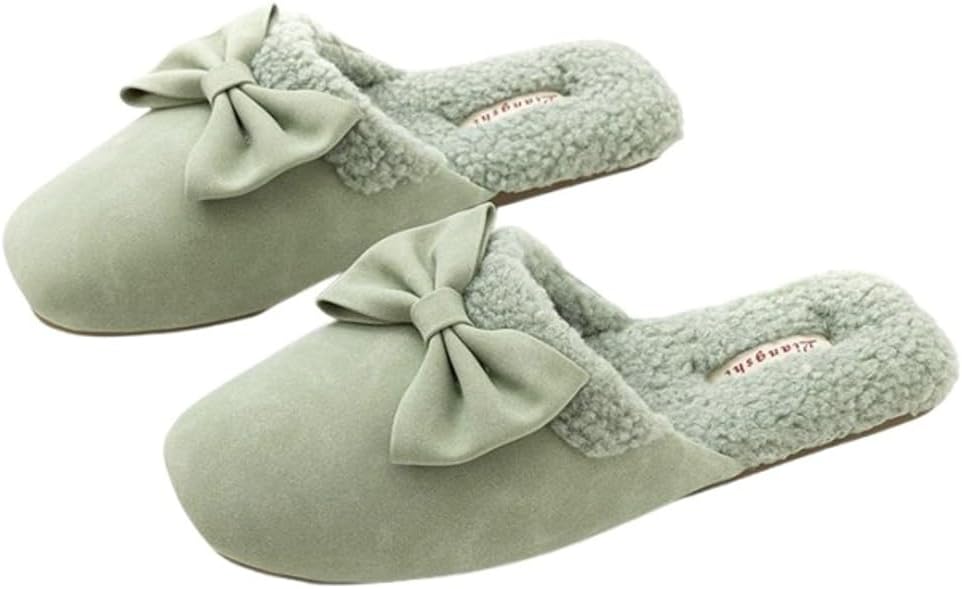 Домашние тапочки с бантом и мехом для женщин и мужчин, закрытые носки, TPR, элегантные, для дома и улицы Yafirgeer, зеленый
Домашние тапочки с бантом и мехом для женщин и мужчин, закрытые носки, TPR, элегантные, для дома и улицы Yafirgeer, зеленый
