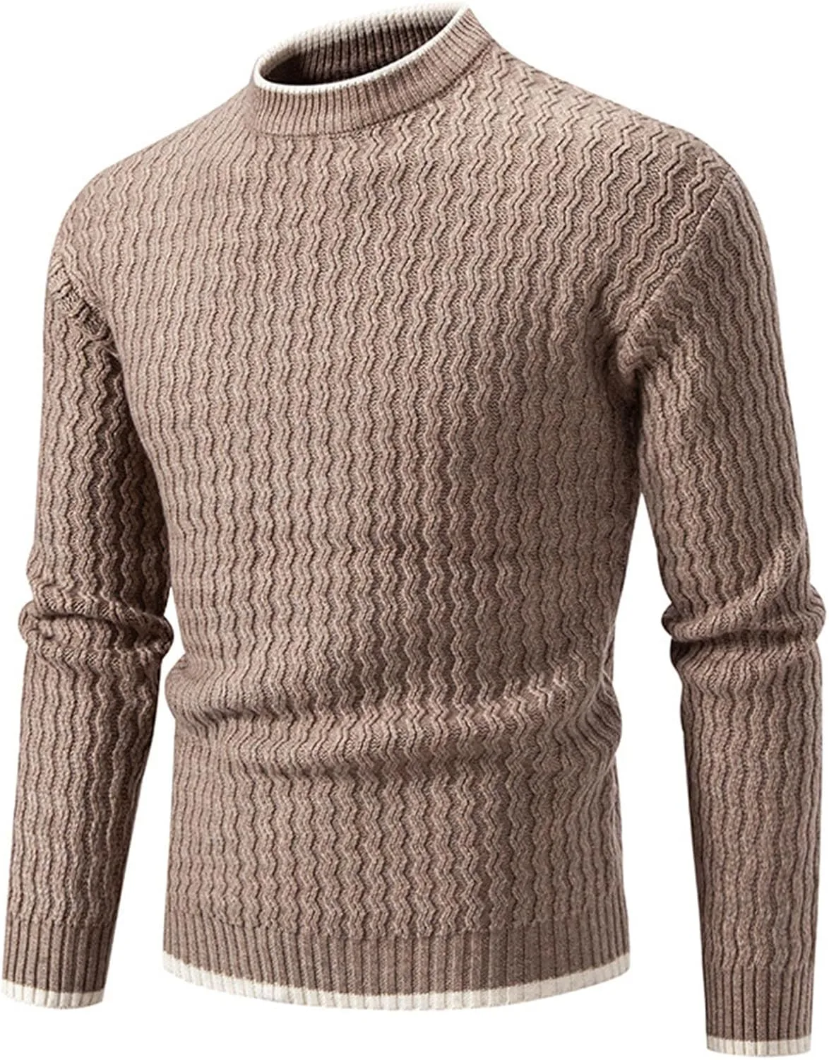 Мужской свитер с круглым вырезом и длинными рукавами, кабельная вязка, теплый для зимы AQAYL
Мужской свитер с круглым вырезом и длинными рукавами, кабельная вязка, теплый для зимы AQAYL