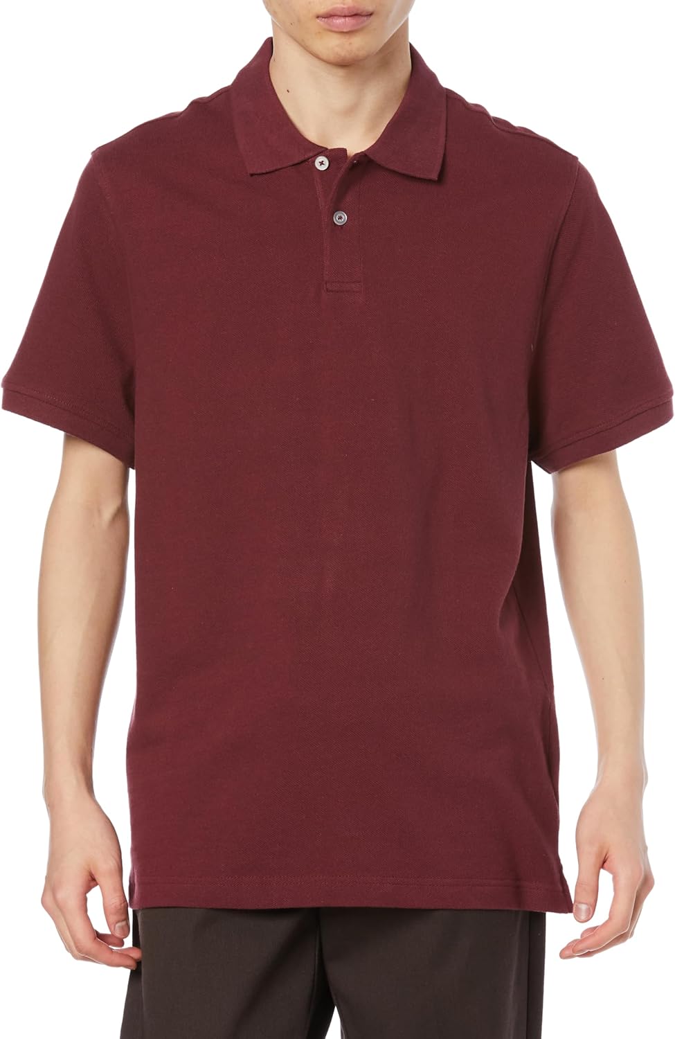 Мужская хлопковая поло-рубашка пике Amazon Essentials приталенного кроя, красный/бордовый
Мужская хлопковая поло-рубашка пике Amazon Essentials приталенного кроя, красный/бордовый