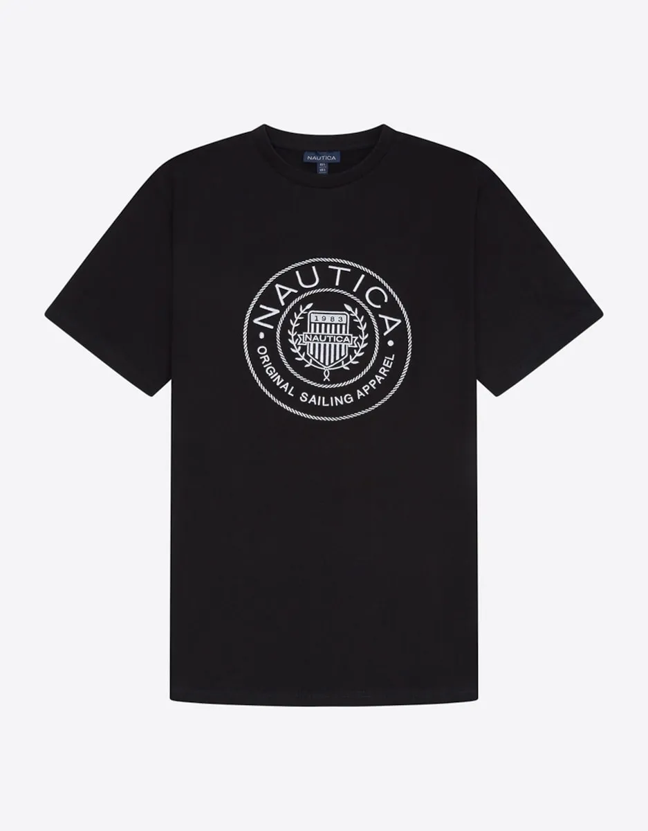 Футболка мужская с круглым вырезом и короткими рукавами Nautica, черный
Футболка мужская с круглым вырезом и короткими рукавами Nautica, черный