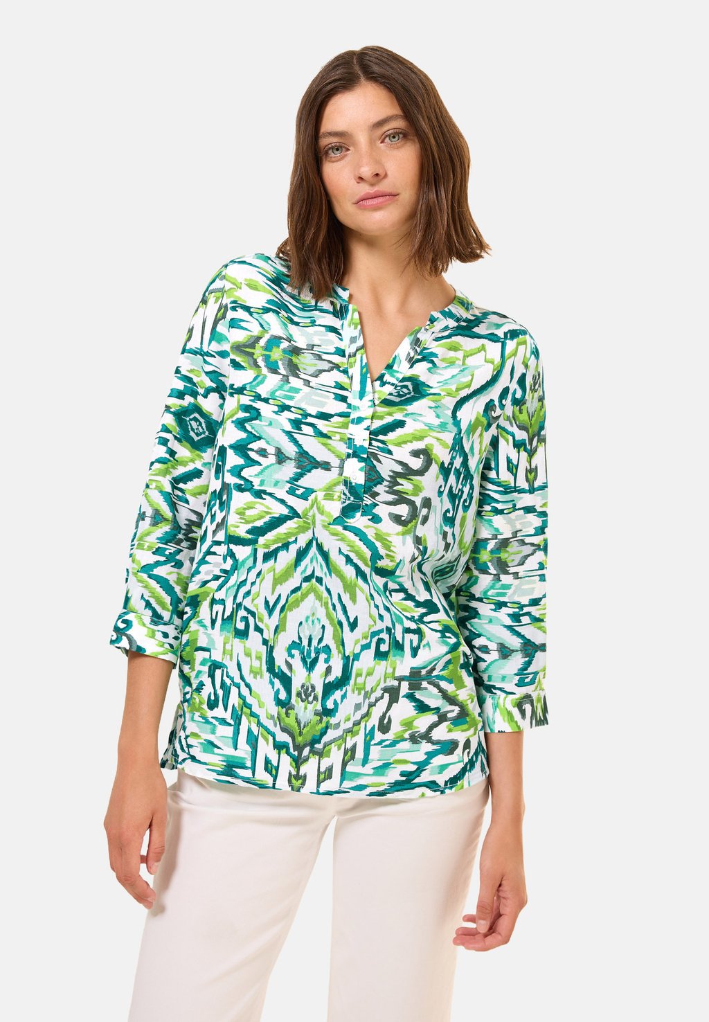 Блуза GEMUSTERTE Cecil, зеленый
Блуза GEMUSTERTE Cecil, зеленый