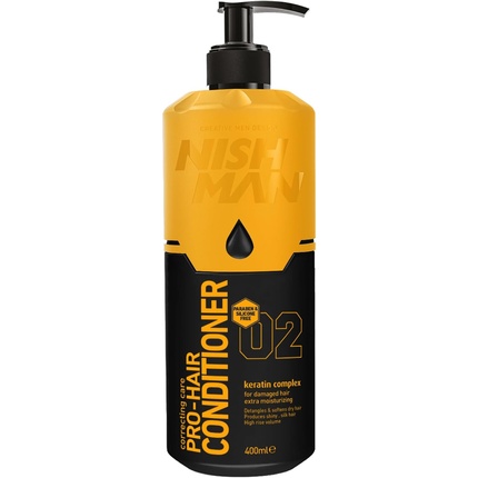 Кондиционер для поврежденных волос 02 Кератиновый комплекс 400 мл Nishman
Кондиционер для поврежденных волос 02 Кератиновый комплекс 400 мл Nishman