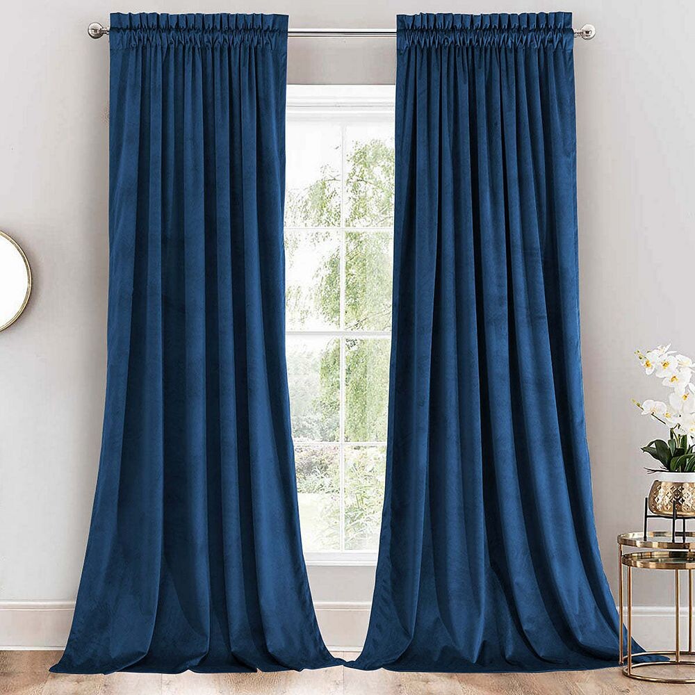 Карманные панели для карнизов из тяжелого бархата (набор из 2 шт.) Egyptian Linens, темно-синий
Карманные панели для карнизов из тяжелого бархата (набор из 2 шт.) Egyptian Linens, темно-синий
