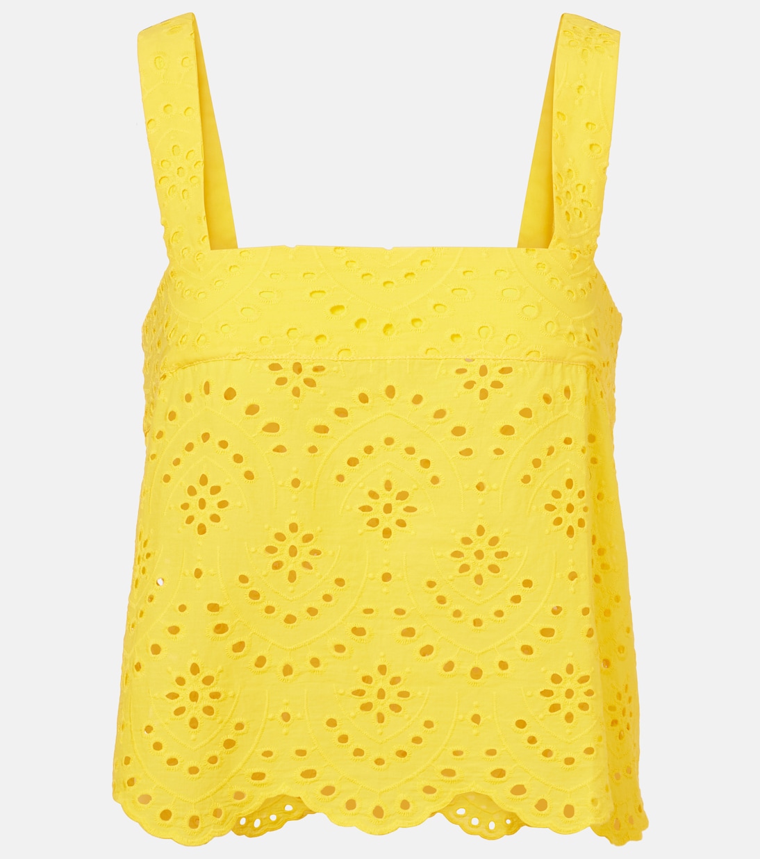 Топ из хлопка с английской вышивкой Noa Poupette St Barth, Sunshine Yellow
Топ из хлопка с английской вышивкой Noa Poupette St Barth, Sunshine Yellow