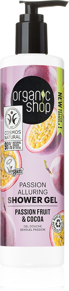 Гель для душа с восхитительным ароматом маракуйи и какао Organic Shop, 280 мл
Гель для душа с восхитительным ароматом маракуйи и какао Organic Shop, 280 мл