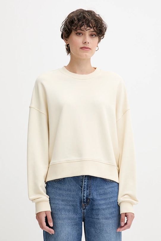 Хлопковая толстовка United Colors Of Benetton, бежевый
Хлопковая толстовка United Colors Of Benetton, бежевый