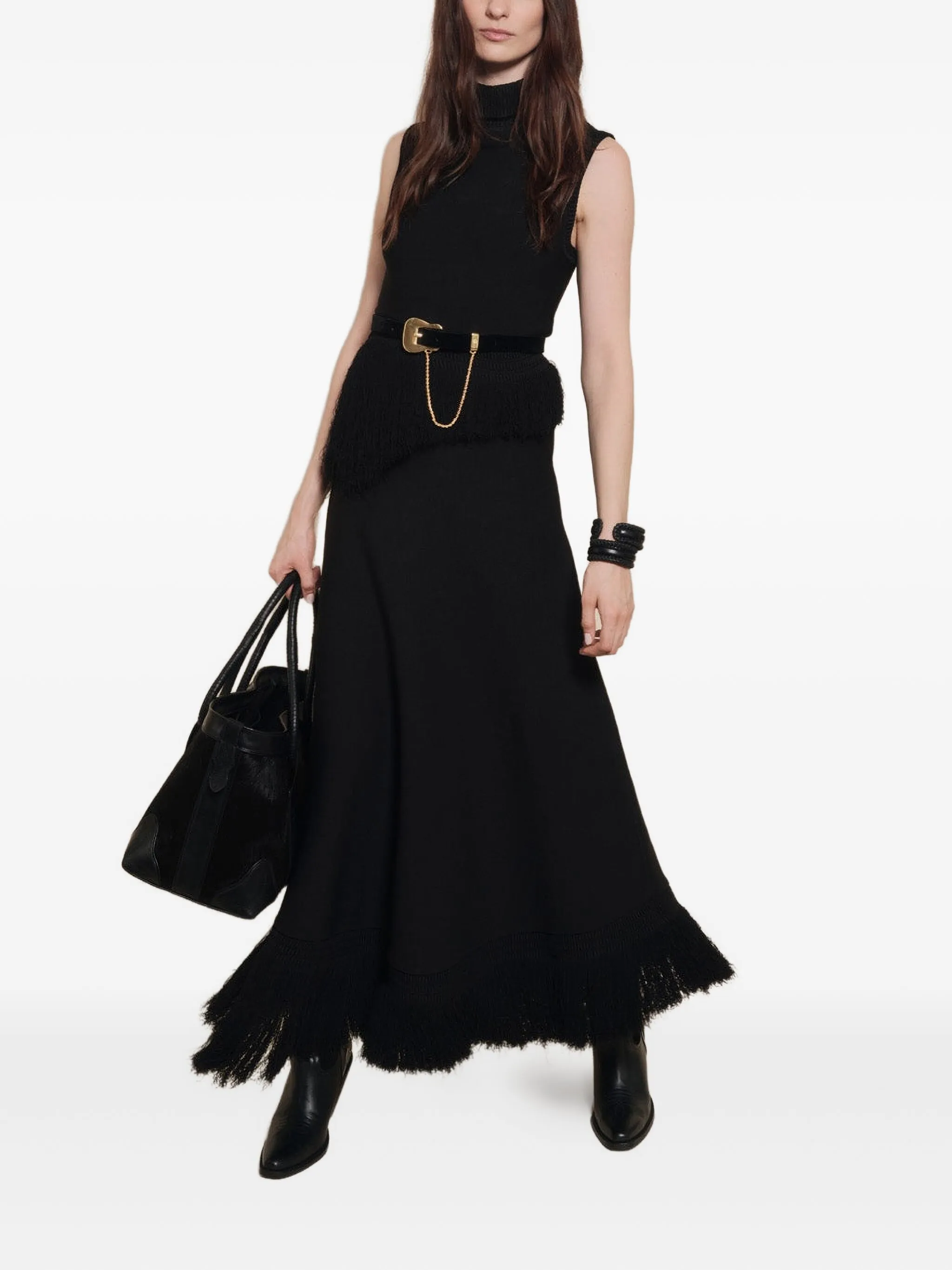 Платье Momentum с бахромой Johanna Ortiz, черный
Платье Momentum с бахромой Johanna Ortiz, черный