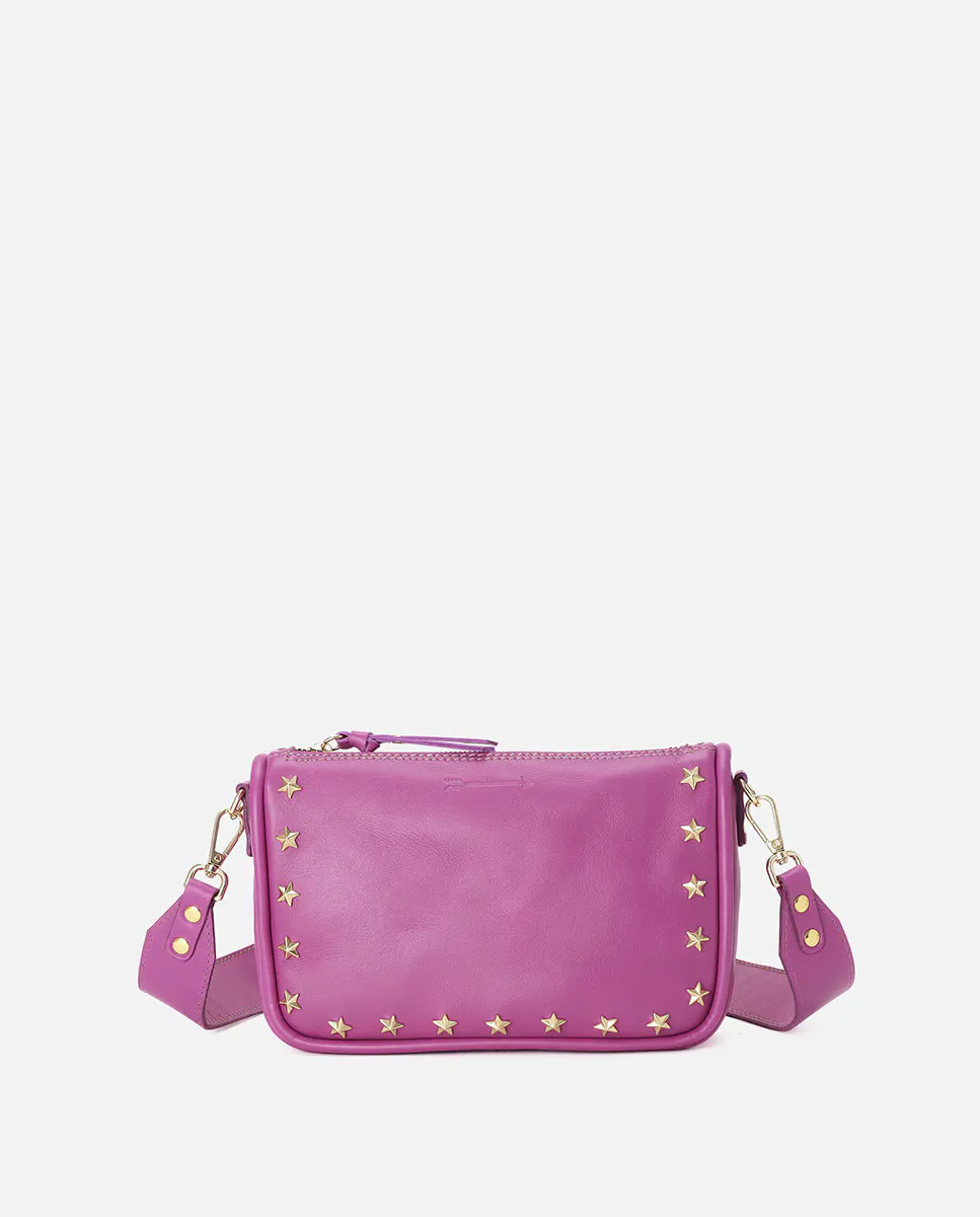 Маленькая кожаная сумка через плечо Sandy Stars Mercules, фуксия
Маленькая кожаная сумка через плечо Sandy Stars Mercules, фуксия