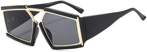 Солнцезащитные очки неправильной формы 2027 года для женщин и мужчин, винтажные солнцезащитные очки с защитой от УФ-излучения UV400 MTZJH, Black Gold Grey
Солнцезащитные очки неправильной формы 2027 года для женщин и мужчин, винтажные солнцезащитные очки с защитой от УФ-излучения UV400 MTZJH, Black Gold Grey