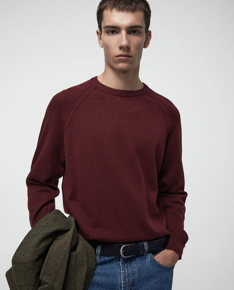 Джемпер с круглым вырезом Sfera, бордовый
Джемпер с круглым вырезом Sfera, бордовый
