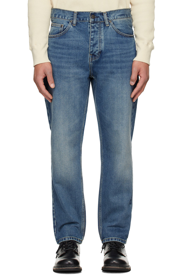 Carhartt Work In Progress Синие джинсы с перилами
Carhartt Work In Progress Синие джинсы с перилами