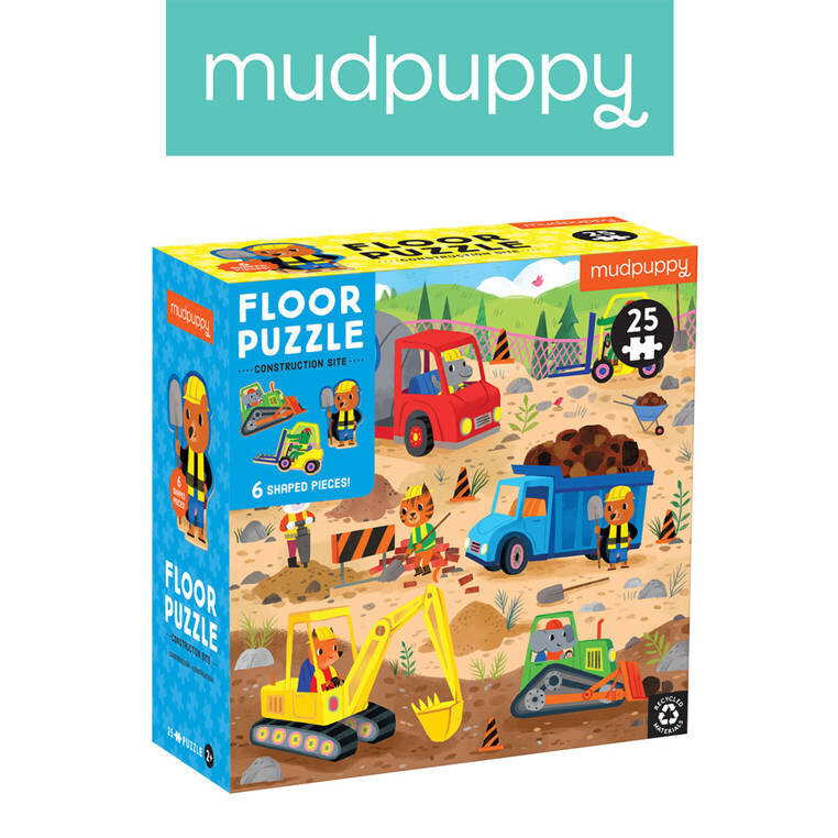 Пазл Mudpuppy Floor Строительная площадка с уникальными формами 25 деталей 2+ 
Пазл Mudpuppy Floor Строительная площадка с уникальными формами 25 деталей 2+
